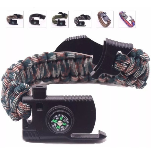 Pulsera Paracord Supervivencia Con Navaja Envio Gratis!