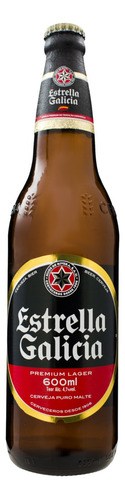 Cerveja Estrella Galicia Premium Puro Malte Lager 600ml