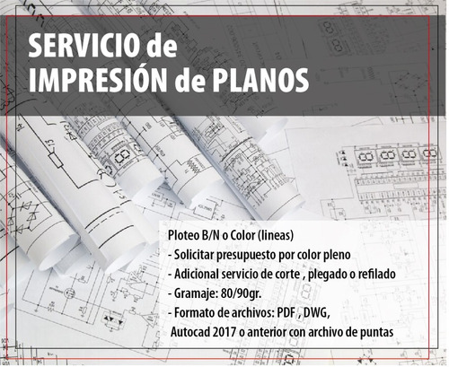 Impresión De Planos / Consulte Ploteos En 24 Hs.