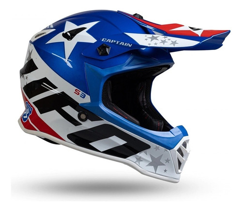 Casco Motocross Ufo Captain Boy Niño Enduro Kids Cross Nt 