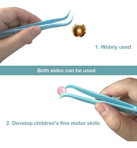 Pinzas De Plástico Para Niños, 15 Unidades, Aptas Para Niños