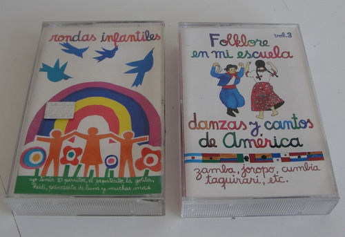 Cassette Lote - Rondas Infantiles - Folklore En Mi Escuela 