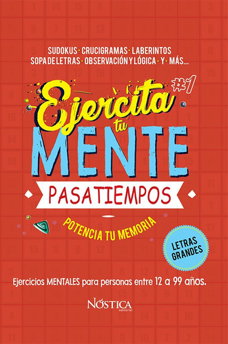 Ejercita Tu Mente #1, De Nóstica Editorial. Editorial Nóstica Editorial Sac, Tapa Blanda En Español