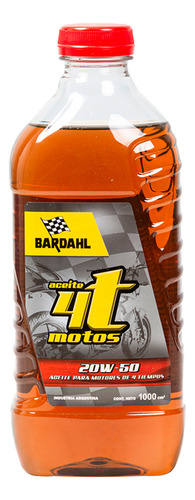 Aceite Bardahl 4t Motos 20w50 Edicion Limitada 1l - Formula1