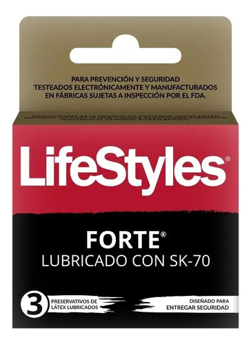 Lifestyles Forte Preservativos 3 Unidades