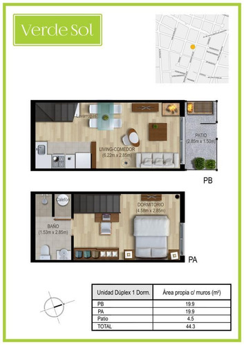 Imagen 3 de 5 de Casa -estrena 1 Dormitorio Luis Alberto De Herrera Y San Martín