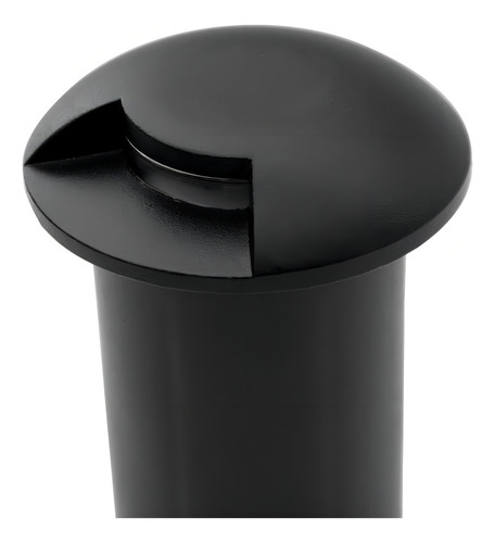 Balizador Escada Redondo Solo Led 1w Embutir 3000k 1 Facho Cor da cúpula Preto