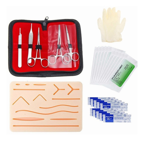 Kit De Práctica De Sutura Quirúrgica Médico Cirujano 6pcs