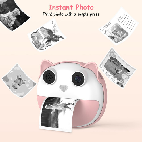 Hellobaby Cámara De Impresión Instantánea Para Niños, Cámara