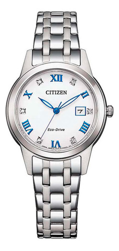 Reloj Citizen Ecodrive Analog Para Mujer De Acero Fe124081a 