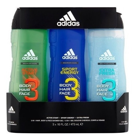 Shampoo Cuerpo adidas 3 En 1 Sport Gym Gel Baño Hombre