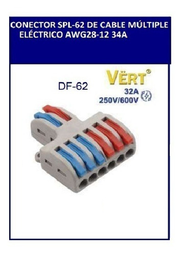 Conector De Cable Multiple Electrico Pack 2 Piezas