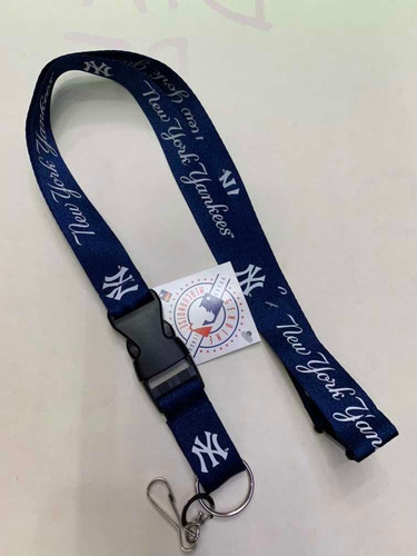 Lanyard Portagafete Y Llaves Mlb New York Yankees Yankees