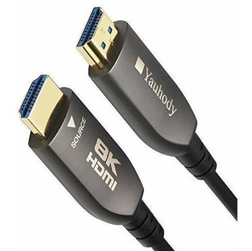 Cable Hdmi 2.1 8k-10k De Fibra Optica 15mt Hdcp 2.2 Yauhody