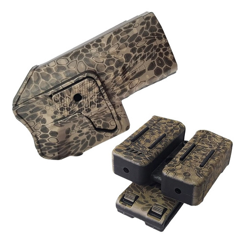 Imagen 1 de 10 de Funda Pistolera Boer Glock Porta Cargador Doble Universal