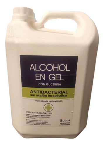 Alcohol En Gel Con Glicerina X 5l