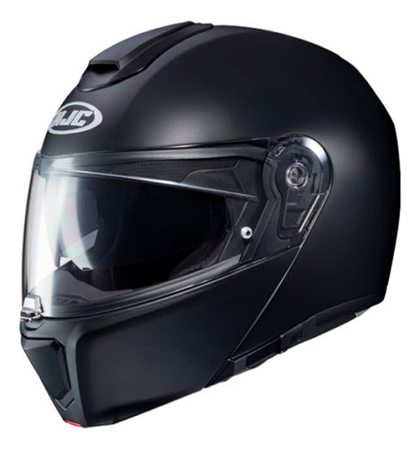 Casco Moto Hjc Rebatible Rpha 90s Pim-p Sólido Semi Flat Bla