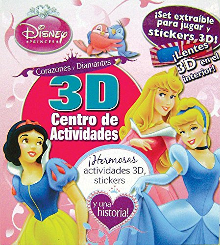 Libro Disney Princesa Corazones Y Diamantes 3 D Centro De Ac