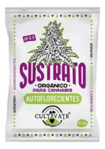 Cultivate Sustrato Autofloreciente 25 Lt.