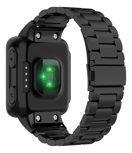 L Para Correa De Reloj De Acero Inoxidable Garmin Forerunner 3