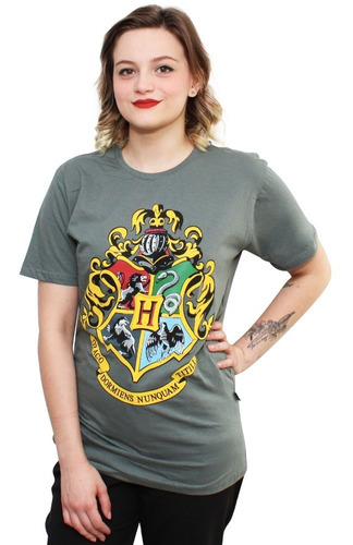 Camiseta Unissex Brasão De Hogwarts - Harry Potter Original