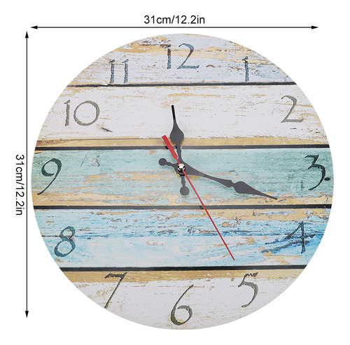 Reloj Con Números Arábigos, Decoración De Barra Redonda Para