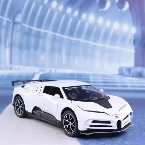 Auto Bugatti Centodieci Blanco Escala 1:32 Luz Y Sonido Blanco