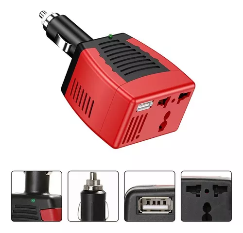 Inversor de Corriente para Auto de 12v a 220v USB 500w Cargador