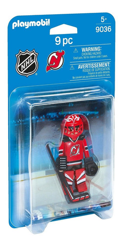 Playmobil Nhl, Nhl New Jersey Devils Arquero, Ss. Pmb