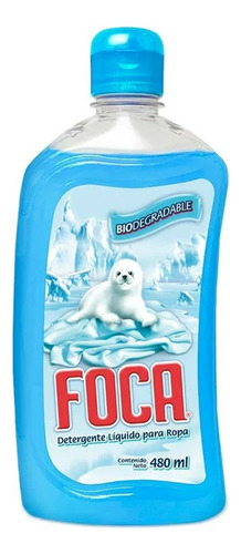 Detergente Líquido Foca 12 Piezas De 480 Ml C/u 