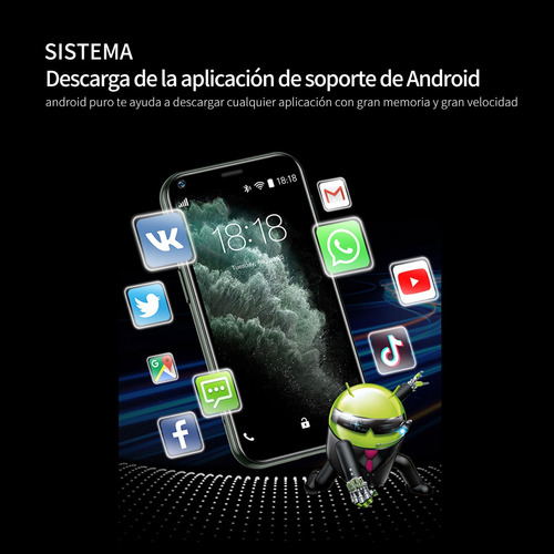 Teléfonos Inteligentes Android Baratos Xs11 Mini 3.0 En Ram 2gb Y Rom 16gb Verde