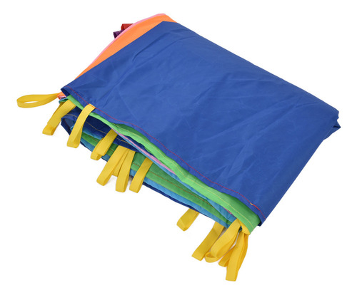 Los Niños Juegan Con Paracaídas Multicolor, Arcoíris, For N