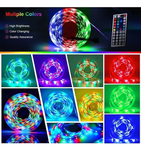 Y Juego De Luces Led De 20 M Para Cuarto Decorativa
