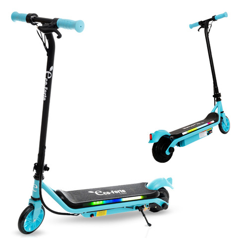Eco-Forte Patín Eléctrico SG10 Luces Led Color Azul