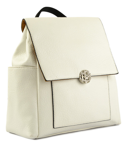 Eby Mochila Con Tapa Blanco