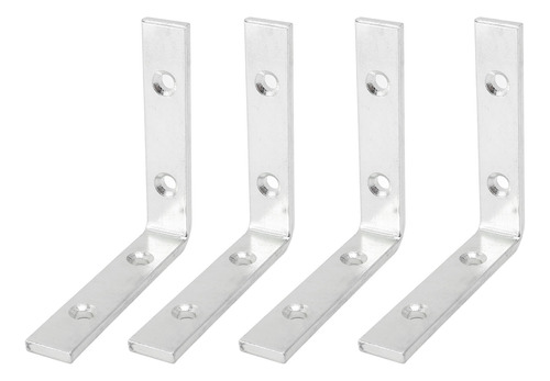 Suporte De Prateleira L, 4 Peças, Suportes Angulares, 4 Furo