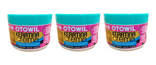 Otowil Keratina Crema Máscara Antifrizz Nutritiva X3uni 250g