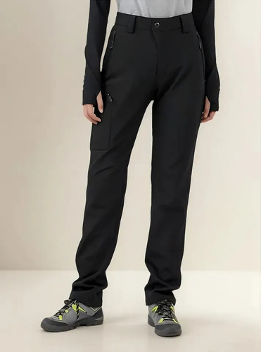 Pantalon Termico Impermeable Softshell Con Micropolar Mujer