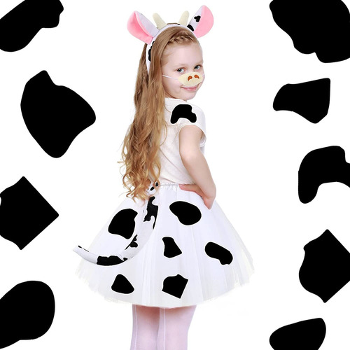 Conjunto De Disfraz De Animal Para Niños Con Vaca De Leche C 