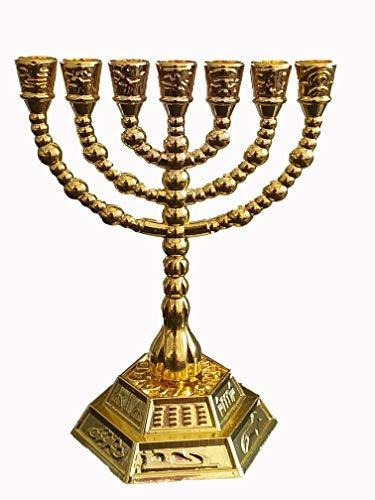 Jerusalén 12 Tribus De Israel 7 Rama Templo Menorah Oro 5