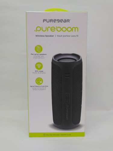 Bocina Bluetooth Puregear Pureboom Negra