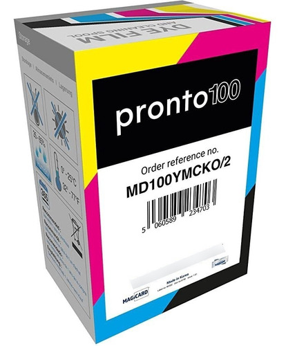 Magicard Pronto100 Md100ymcko Cinta De Cinta