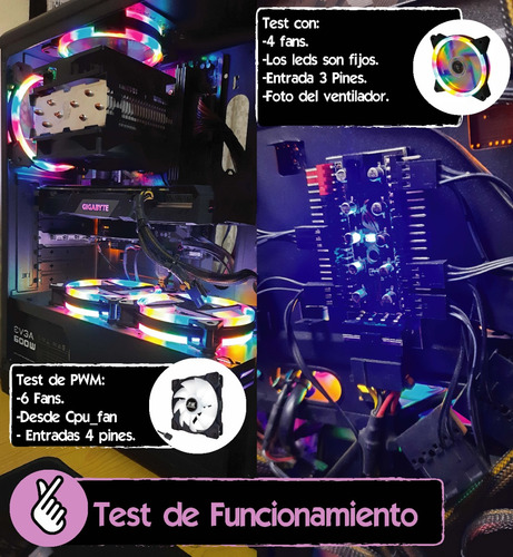 Hub A 10 Fan 3 Y 4 Pines Pwm Splitter Divisor (sata)