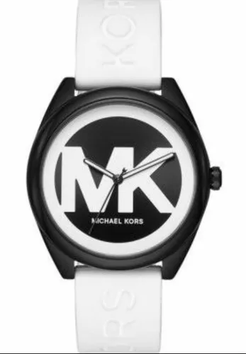Michael kors white silicone watch deals