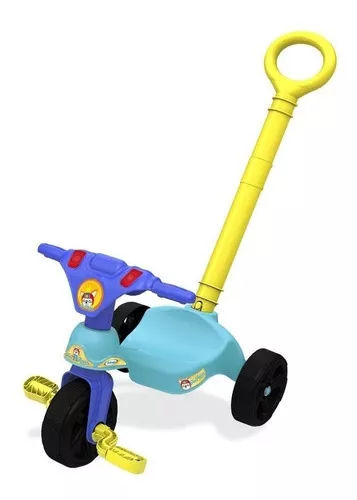 Triciclo Moto Motoca Infantil Fox Racer Unissex S/ Puxador