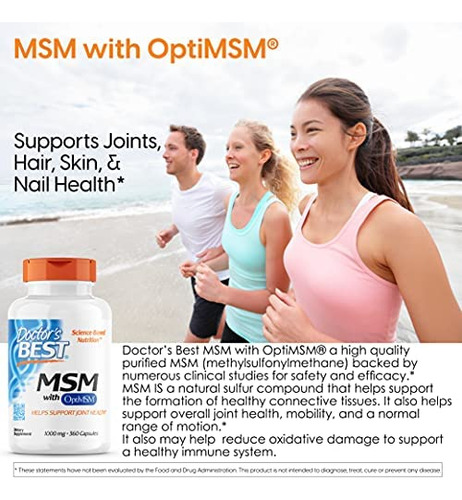 Doctors Best Msm Com Optimsm, Suporte Articular, Sistema I