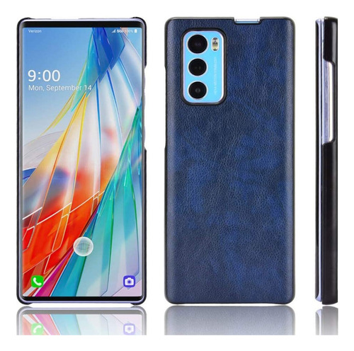 Para LG Wing 5g Funda De Cuero Pu Clásica De Lujo Hn6257