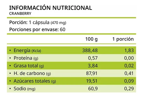 Cranberry 3 Frascos, 180 Cápsulas Fuente Vital