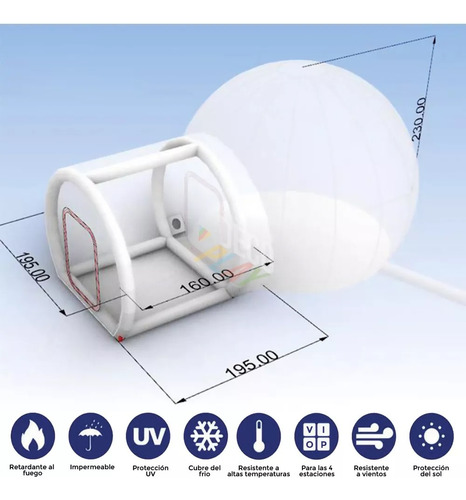 Bubble House/casa De Burbuja Inflable Transparente Eventos!!