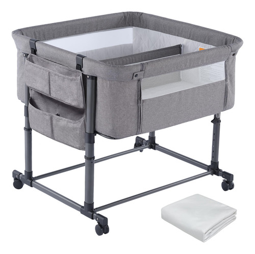 Cuna Doble Mtwml Para 2 Bebés Con Almacenamiento Y Colchón,